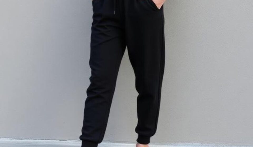 black sweatpants