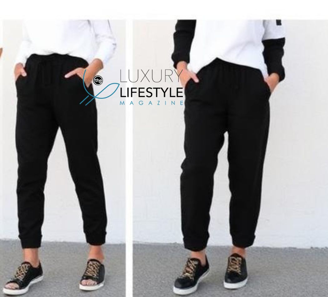 black sweatpants