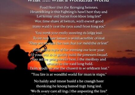 Louis Armstrong What a Wonderful World Lyrics